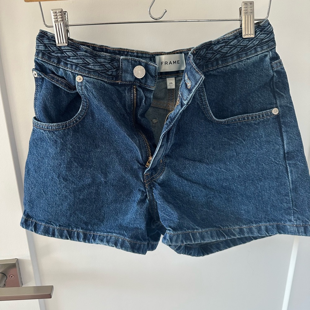 Frame Denim Braided Waistband Short - Picture 6 of 7